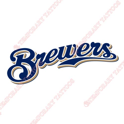 Milwaukee Brewers Customize Temporary Tattoos Stickers NO.1711